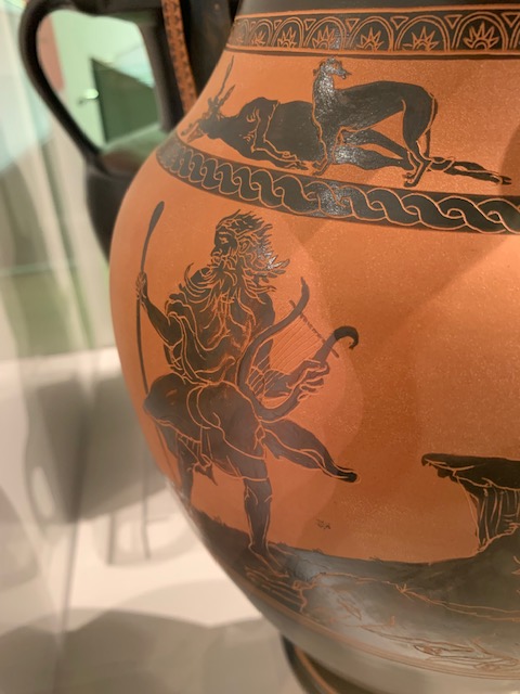 Close up of Ossian on the McNeill Amphora, described in more detail below.