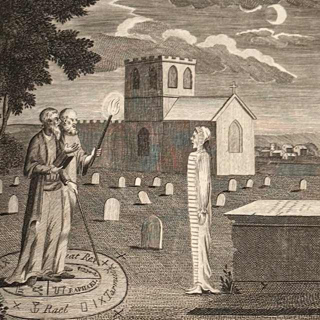 John Dee and Edward Kelly raising the dead in Mortlake